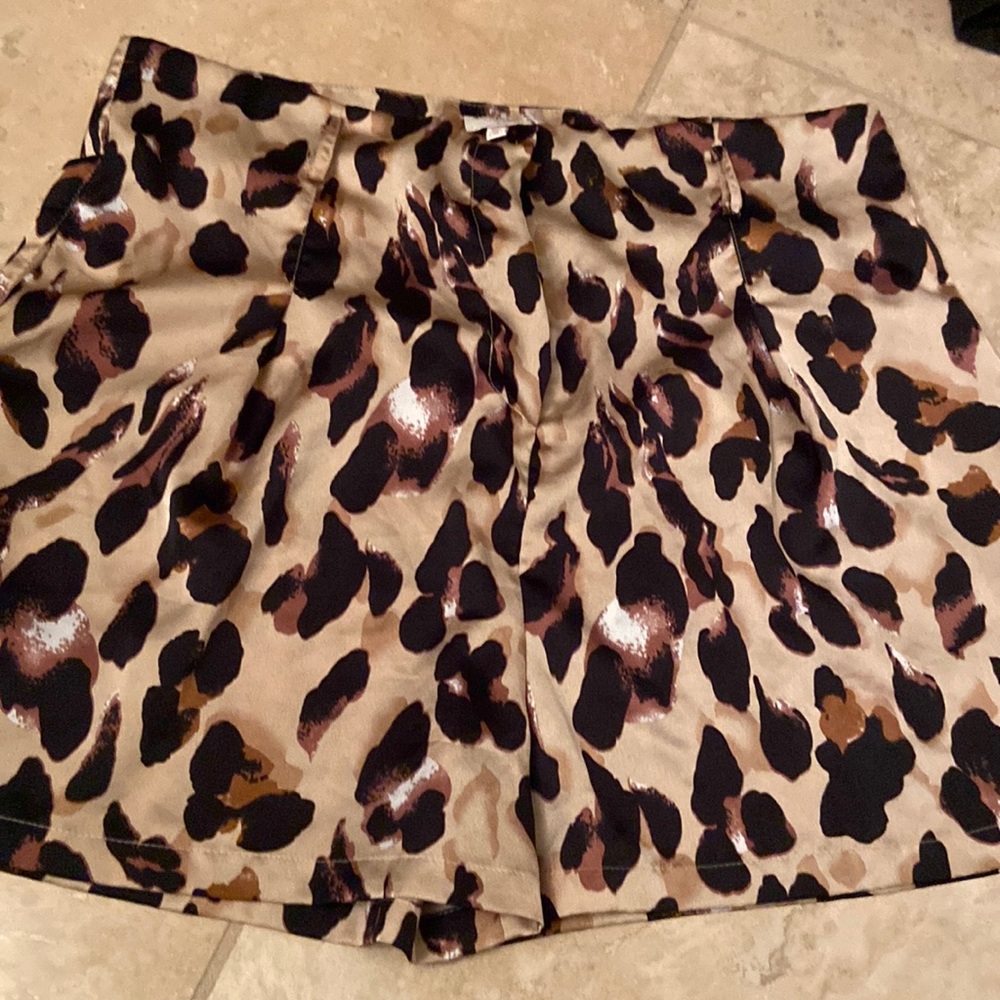 Silky  leopard shorts! CLEARANCE!!